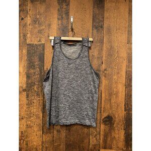 Lululemon Men’s Metal Vent Tank Too Heathered Black Large EUC